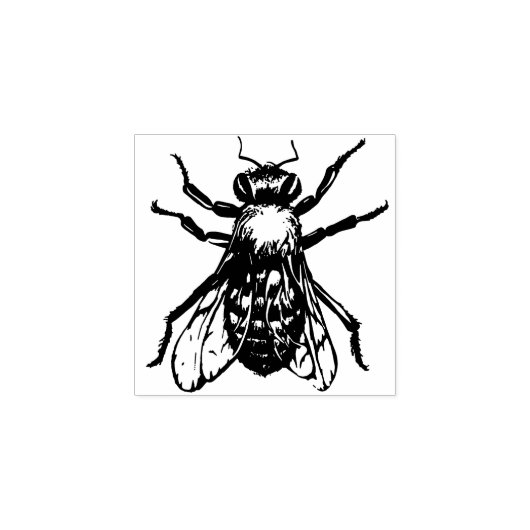 Honingbijen Insect bijenteelt Rubberstempel (Afrduk)