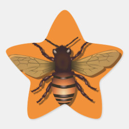 honingbijen-insectenvliegenhoning ster sticker