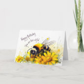 Honingbijen, je bent een zielige verjaardag kaart (Voorkant)