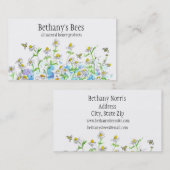 Honingbijen Kamille Bloemen Tekening Visitekaartje (Voorkant / Achterkant)