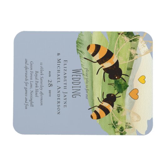 Honingbijen keepers bruiloft magneet (Horizontaal)