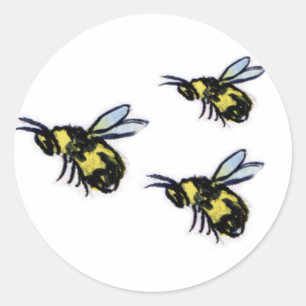 Honingbijen Kunst Schilderen Etiketten Stickers