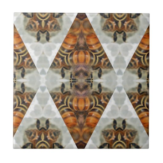 Honingbijen mandala tegeltje (Voorkant)