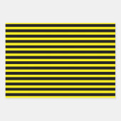 Honingbijen met hart- en honingraatonmiddellijke v inpakpapier vel (Voorkant 3)