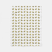 Honingbijen met hart fleece deken (Voorkant)