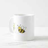 Honingbijen met hart koffiemok (Voorkant links)
