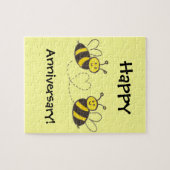 Honingbijen met hart legpuzzel (Horizontaal)