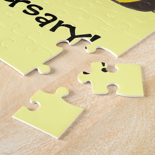 Honingbijen met hart legpuzzel (Zijkant)