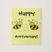 Honingbijen met hart legpuzzel (Verticaal)