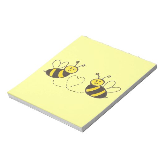 Honingbijen met hart notitieblok (Linkerzijde)
