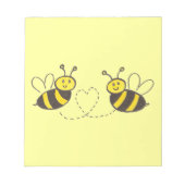 Honingbijen met hart notitieblok (Voorkant)
