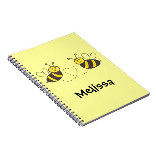 Honingbijen met hart notitieboek (Rechterzijde)