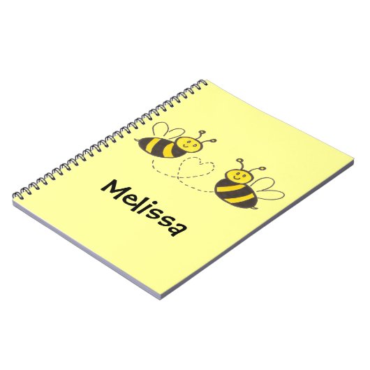 Honingbijen met hart notitieboek (Linkerzijde)