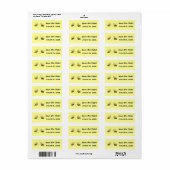 Honingbijen met hart Save the Date Etiket (Full Sheet)