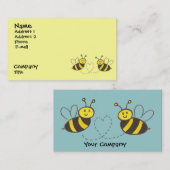 Honingbijen met hart visitekaartje (Voorkant / Achterkant)
