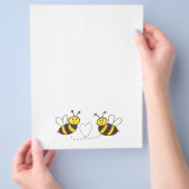 Honingbijen met hartbrochure flyer (Hand)