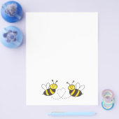 Honingbijen met hartbrochure flyer (Enkel)