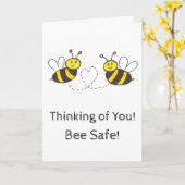 Honingbijen met Heart Bee Safe Shelter op hun plaa Kaart (Gele Bloem)