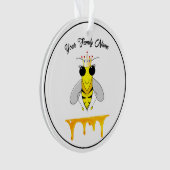 Honingbijen met honingbijen die naar beneden worde ornament (voorkant)