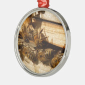 Honingbijen Metalen Ornament (Links)