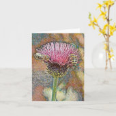 Honingbijen Mozaïek Kunstwerk Klein Wenskaart Kaart (Gele Bloem)