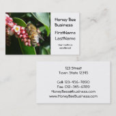 Honingbijen op bloeiend Visitekaartje (Voorkant / Achterkant)