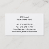 Honingbijen op bloeiend Visitekaartje (Achterkant)