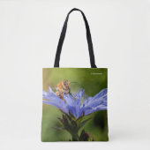 Honingbijen op de bloeiende radicchio tote bag (Voorkant)
