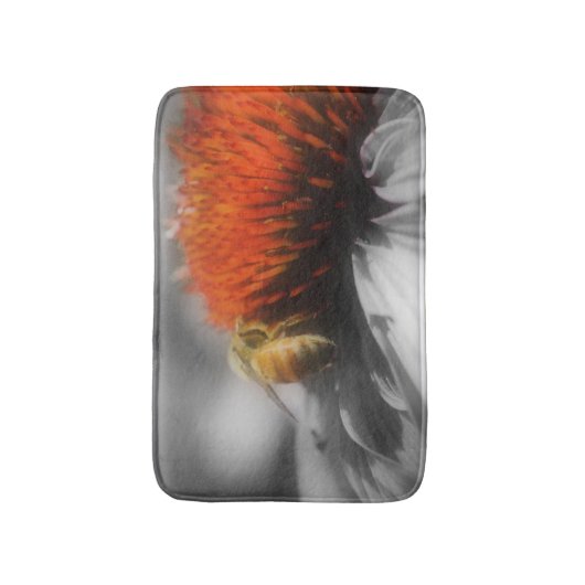 Honingbijen op de droge Natuur Badmat (Voorkant Verticaal)