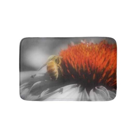 Honingbijen op de droge Natuur Badmat (Voorkant)