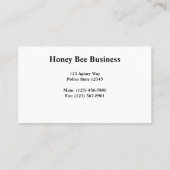 Honingbijen op de servet visitekaartje (Achterkant)