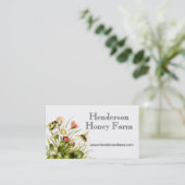 Honingbijen op het Visitekaartje van de klaver (Staand voorkant)