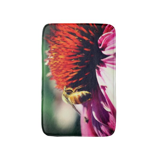 Honingbijen op hoes dicht badmat (Voorkant Verticaal)