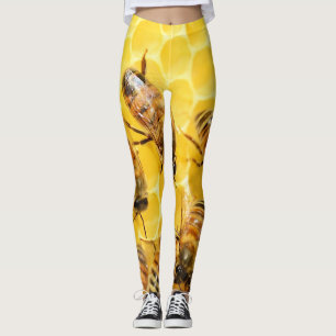 Honingbijen op Honeycomb Leggings