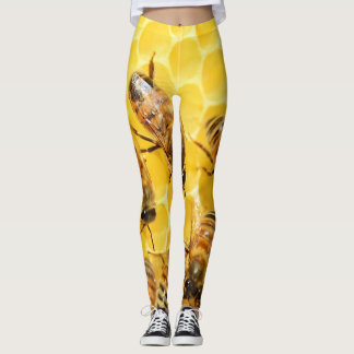 Honingbijen op Honeycomb Leggings