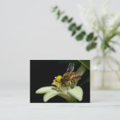Honingbijen op Lemon Blossom ATC-kaart Visitekaartje (Staand voorkant)