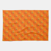 honingbijen op oranje handdoeken (Horizontaal)