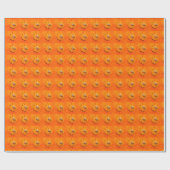 honingbijen op oranje papier (Vlak)