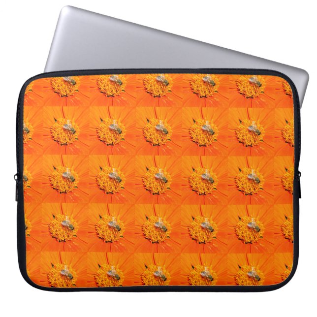 honingbijen op oranje sleeve (Voorkant)