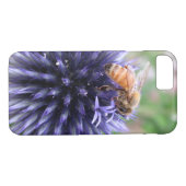 Honingbijen op Paars Wereldbol Thistle Flower Case-Mate iPhone Case (Achterkant (Horizontaal))