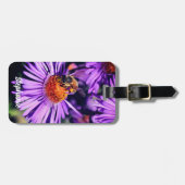 Honingbijen op Paarse astrooster, speciaal aangepa Bagagelabel (Voorkant horizontaal)