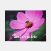 Honingbijen op roze kosmos, op maat gesneden deurmat (Voorkant)