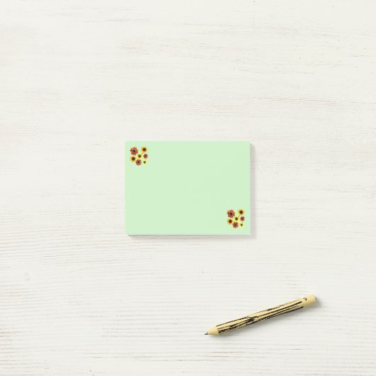 Honingbijen op Zonnebloemen Post It Notes (Op bureau)