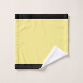 Honingbijen op zwarte en gele keukenset bad handdoek (Wasdoekje)