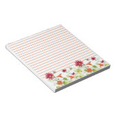 Honingbijen Oranje Nasturtium Cosmos, gelijnd Notitieblok (Schuin)