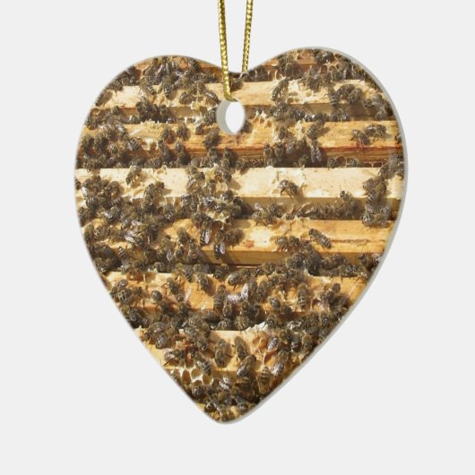 Honingbijen overal keramisch ornament (Links)