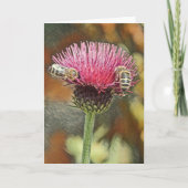 Honingbijen Pastel Kunst Wenskaart Kaart (Voorkant)