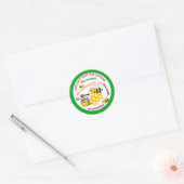 Honingbijen, Patient, Thoughtful, Kind voor iedere Ronde Sticker (Envelop)
