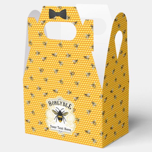 Honingbijen personaliseren de voordorbox bedankdoosjes (Geopend)