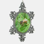 Honingbijen ~ Pewter-versiering Tin Sneeuwvlok Ornament (Links)